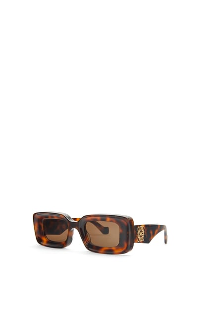 LOEWE Rectangular sunglasses in acetate 哈瓦那棕 plp_rd