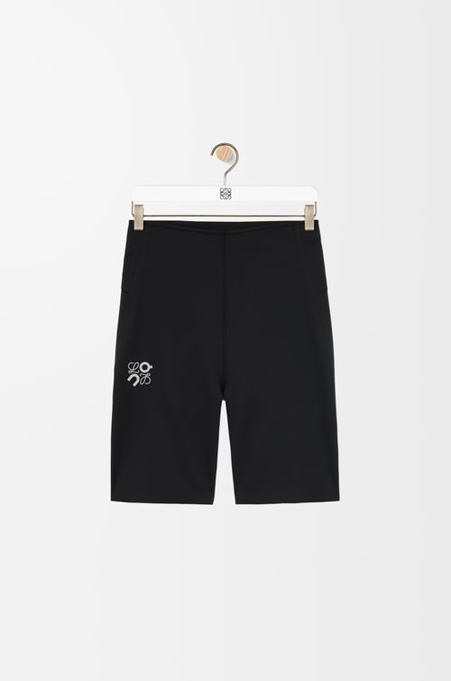 LOEWE Pantalón corto deportivo en tejido técnico Negro