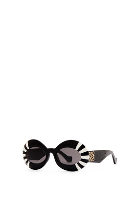 LOEWE Oversized oval sunglasses in acetate Black/White plp_rd
