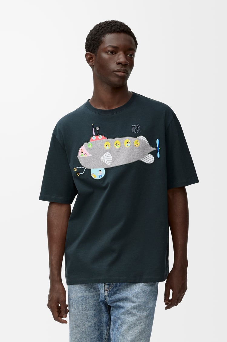 LOEWE ルーズフィット Tシャツ（コットン） ダークグリーン