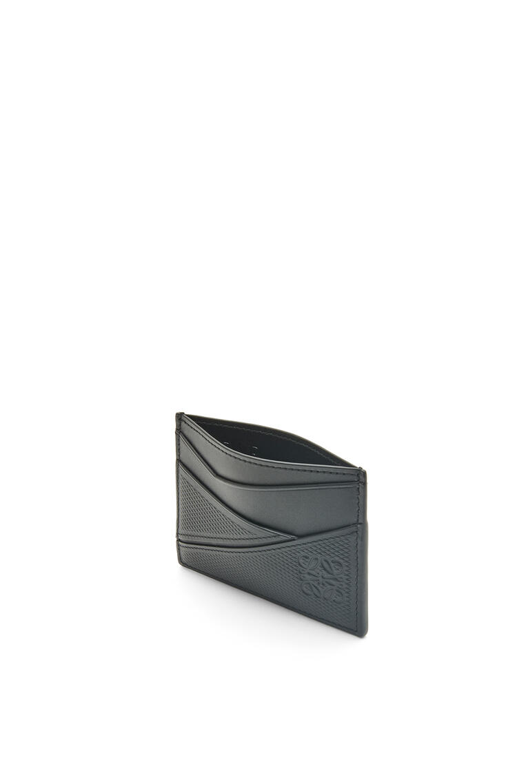 LOEWE Puzzle plain cardholder in diamond calfskin Black