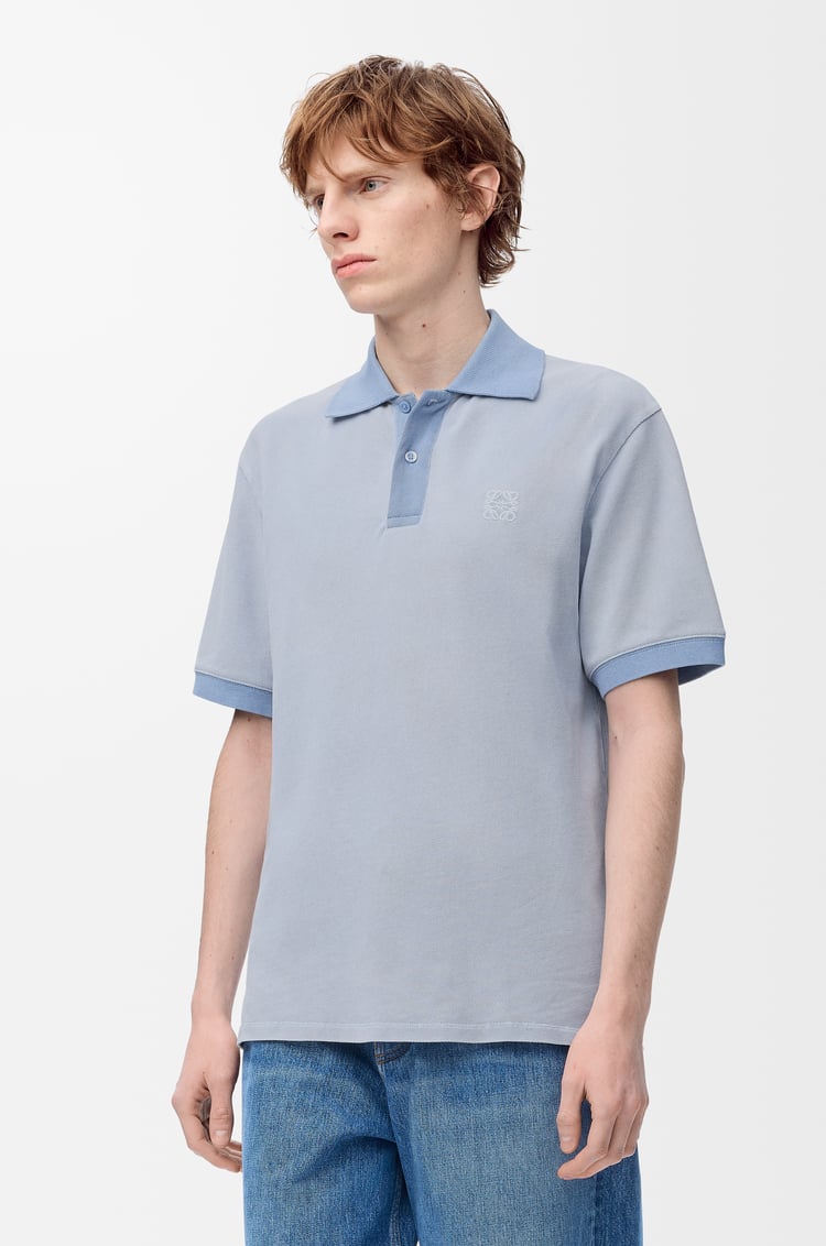 LOEWE Polo 棉質衫 淺藍色