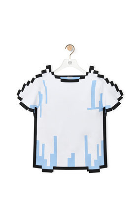 LOEWE Pixelated top in technical knit White