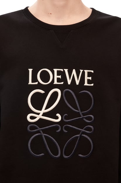 LOEWE Sweatshirt classique LOEWE Anagram en coton NOIR plp_rd