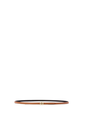 LOEWE Anagram belt in smooth calfskin Tan/Black/Gold plp_rd
