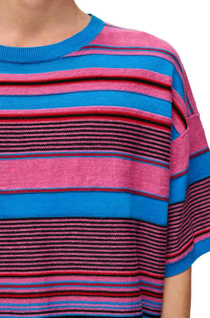 LOEWE Jersey en lino y algodón Rosa/Multicolor plp_rd