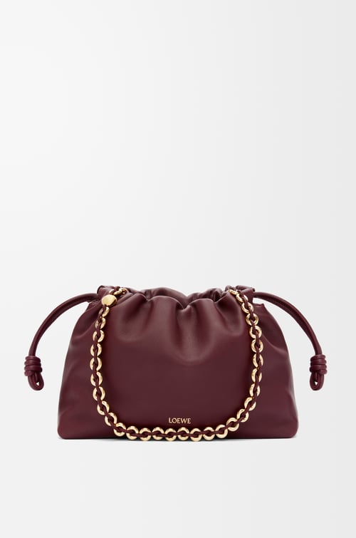 LOEWE Medium Flamenco purse in mellow nappa lambskin Dark Burgundy plp_rd