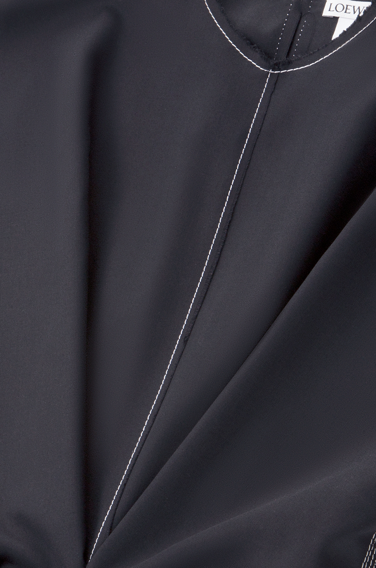 LOEWE Draped dress in cashmere Black