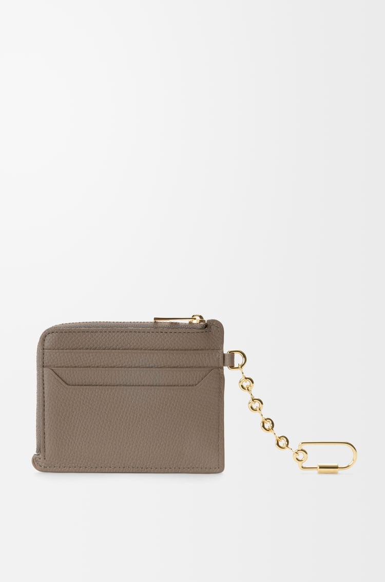 LOEWE アナグラム スクエア コインカードホルダー（ペブルグレインカーフ） トープ