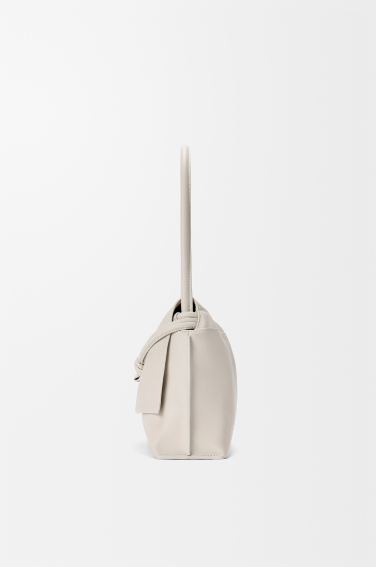 LOEWE Small Flamenco Flap bag in nappa calfskin Soft White