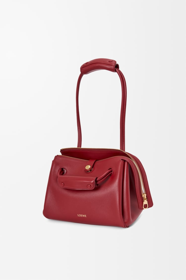 LOEWE Small Madrid bag in supple calfskin Burnt Red
