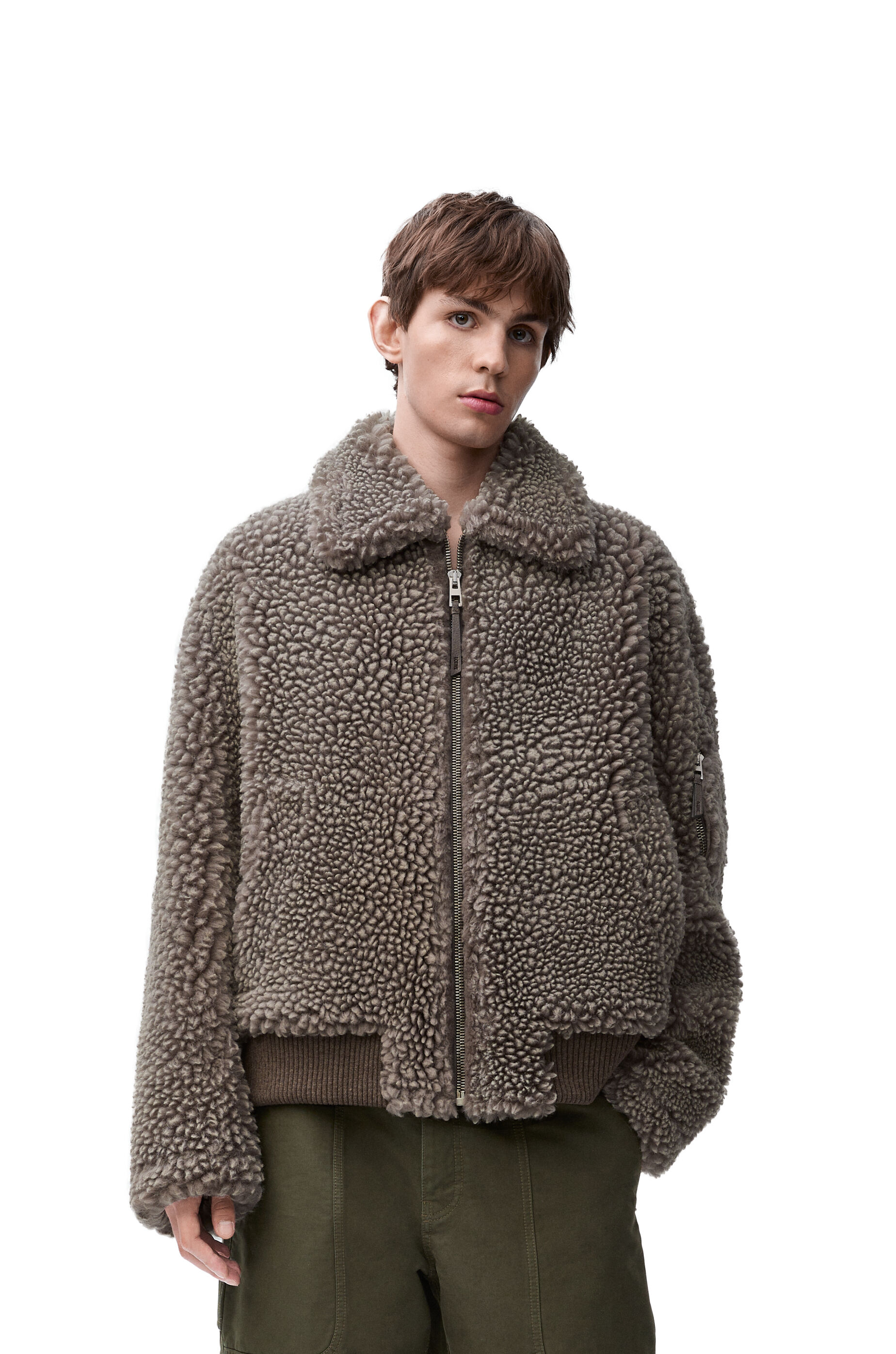 Jacket in shearling Grey LOEWE