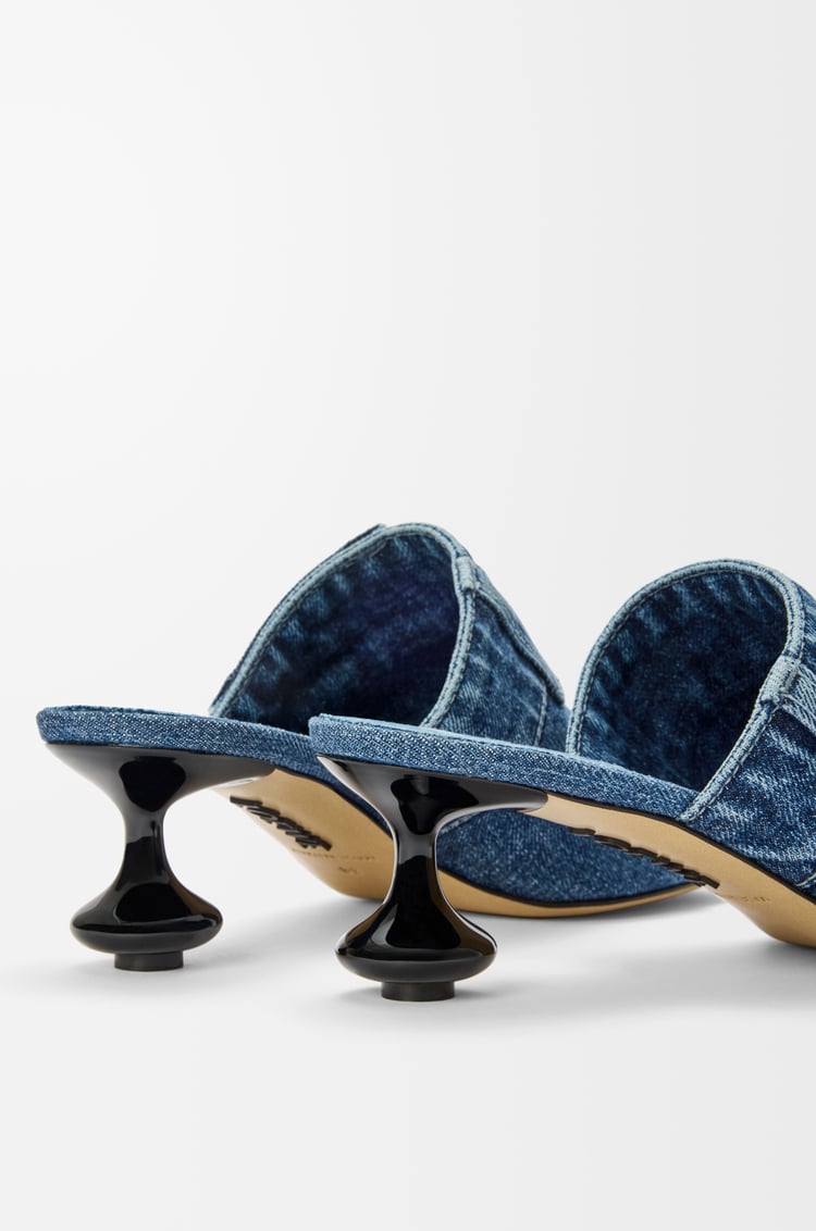 LOEWE Toy Panta slide in washed denim Washed Denim