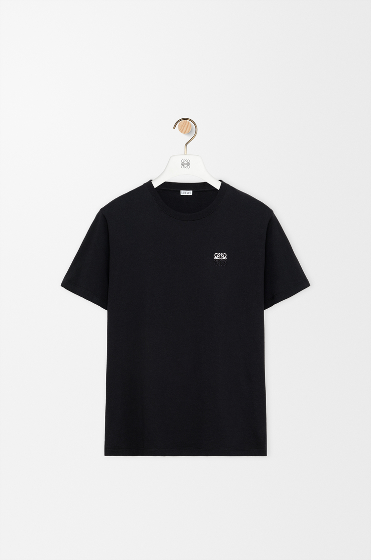 LOEWE Camiseta de corte regular en algodón Negro