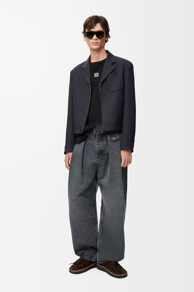 LOEWE Oversized fit long sleeve T-shirt in cotton Black