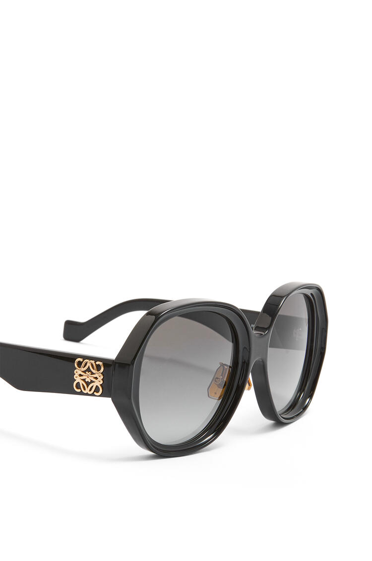 LOEWE Gafas de sol montura elpítica en acetato Negro Brillo