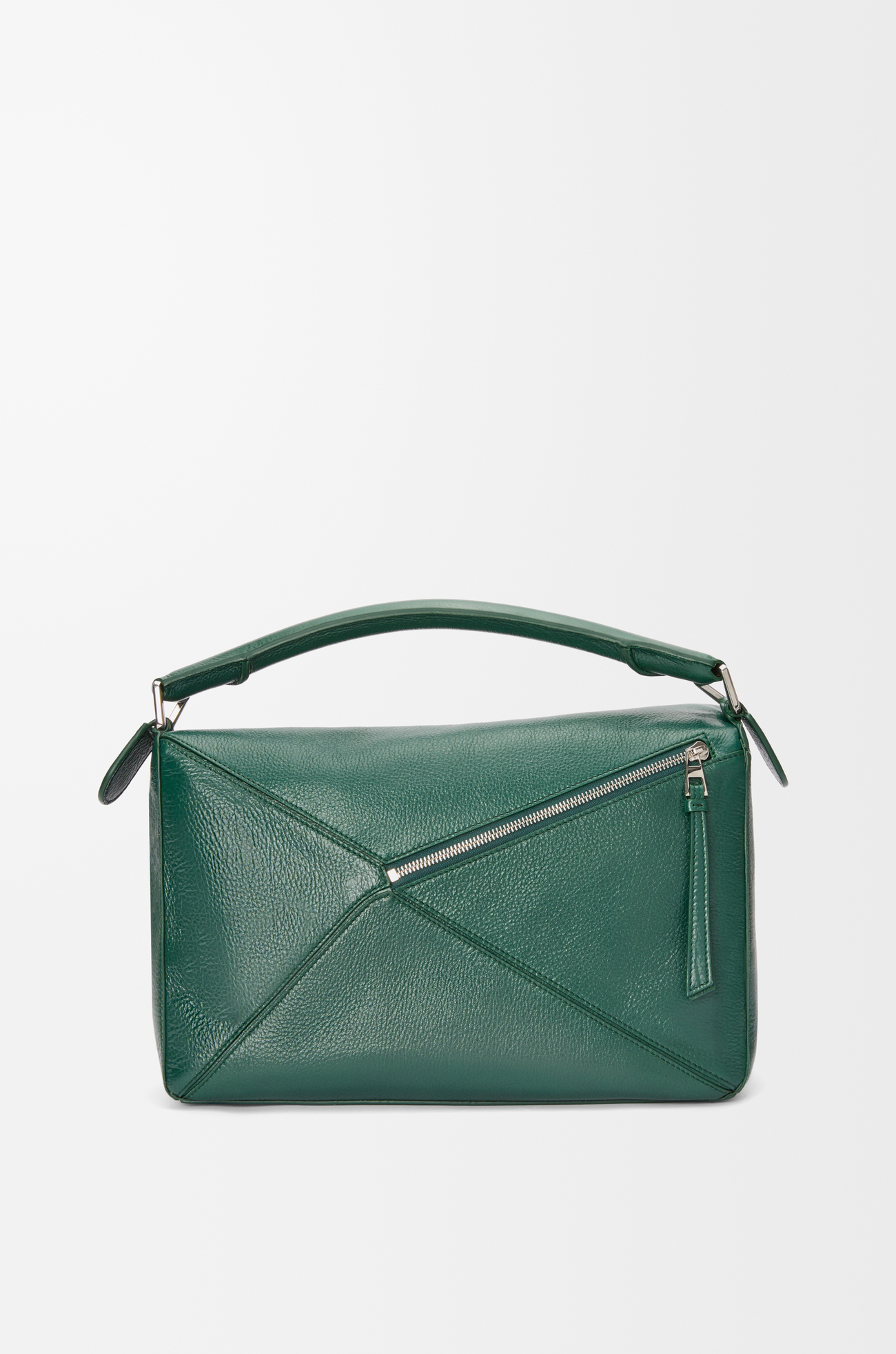 LOEWE Large Puzzle bag in deerskin Evergreen