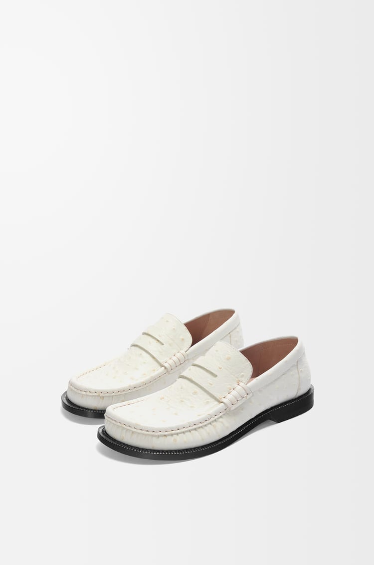LOEWE カンポ ローファー（エンボスカーフ） エクリュ