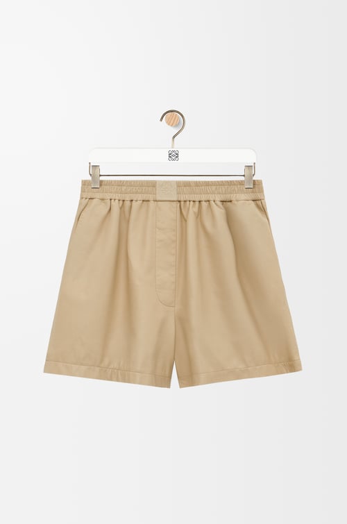 LOEWE Shorts in satin nappa lambskin Vanilla plp_rd