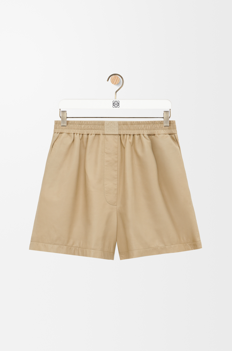 LOEWE Shorts in satin nappa lambskin Vanilla