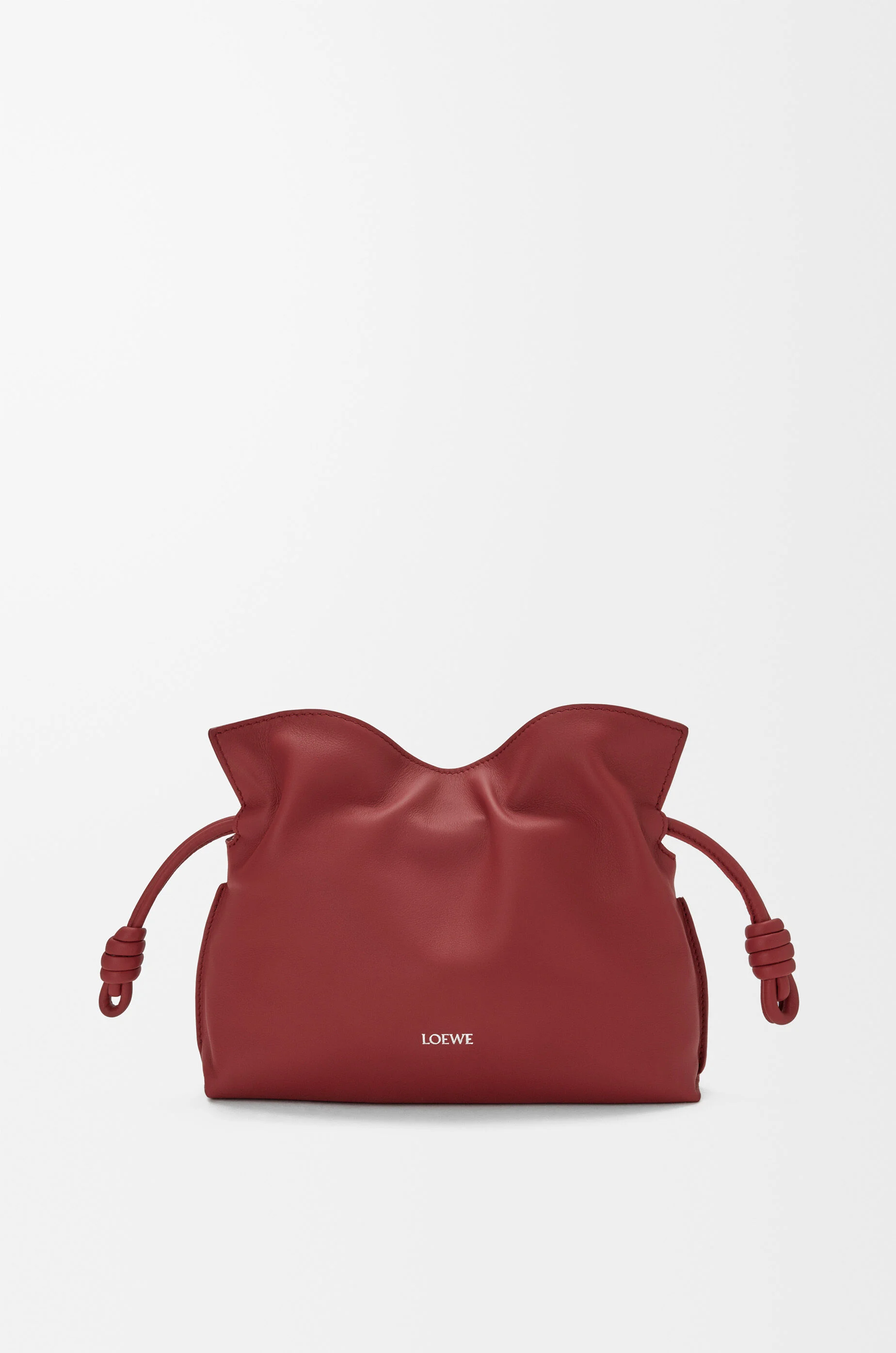 Mini Flamenco clutch in nappa calfskin Red - LOEWE