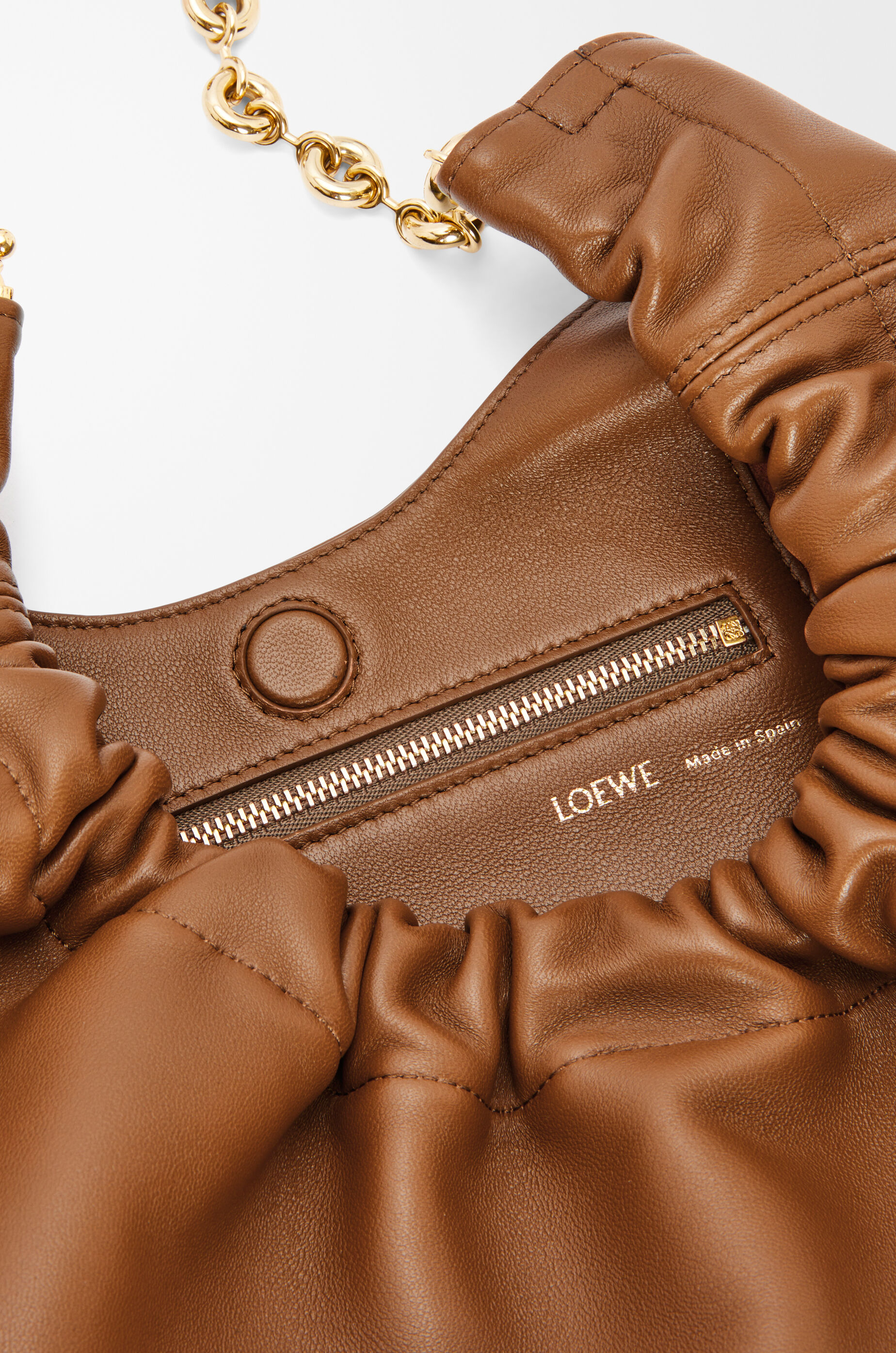 Small Squeeze bag in mellow nappa lambskin Brown - LOEWE