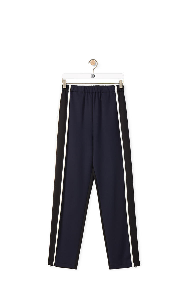 LOEWE Jogging trousers in technical jersey Navy/Black pdp_rd