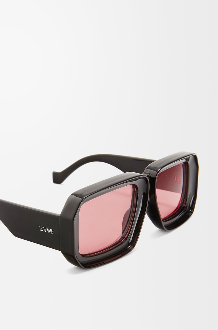 LOEWE Paula's Ibiza dive in mask sunglasses  Shiny Black