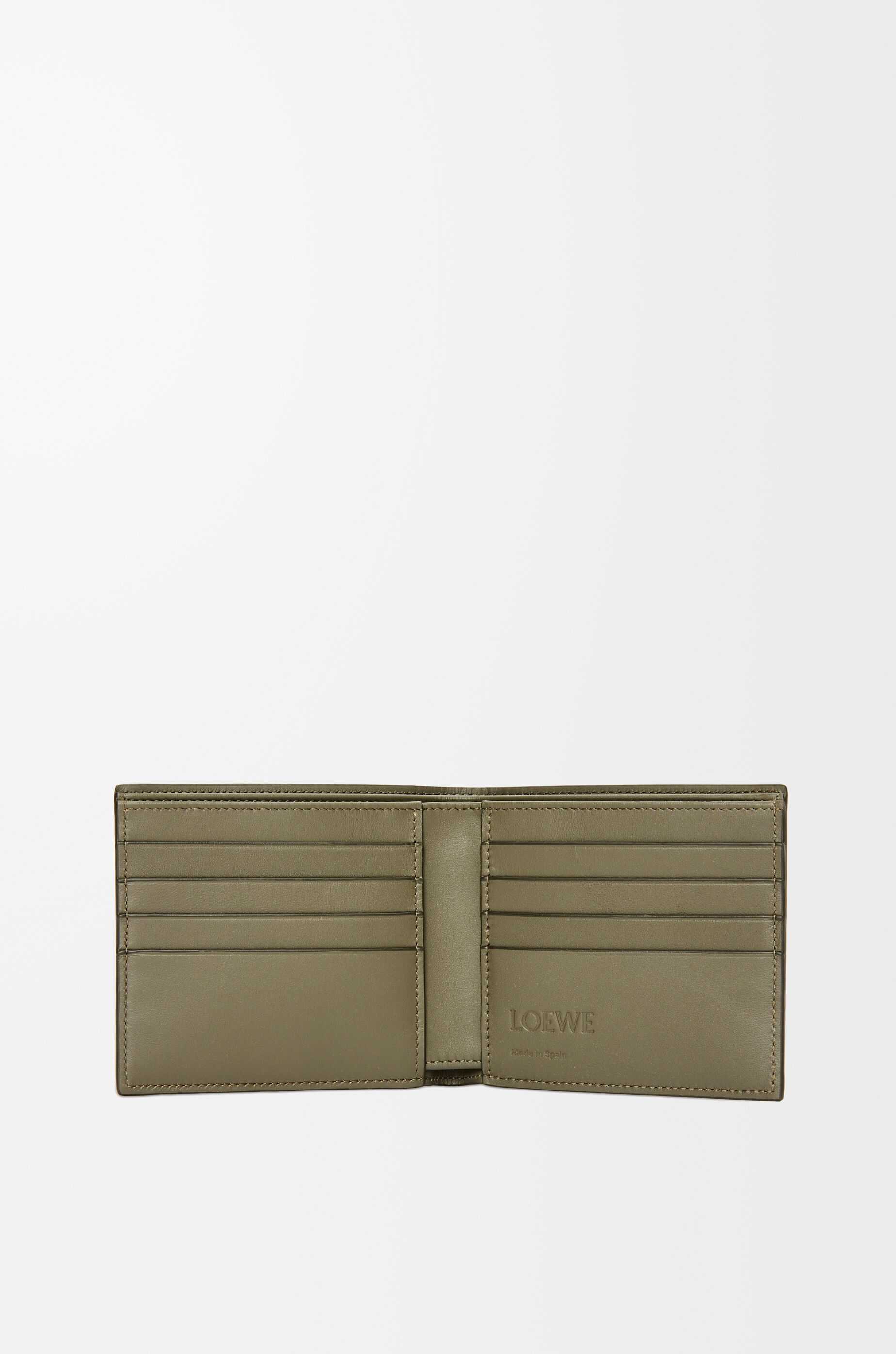 バイフォールド ウォレット（サテンカーフ） カーキグリーン - LOEWE