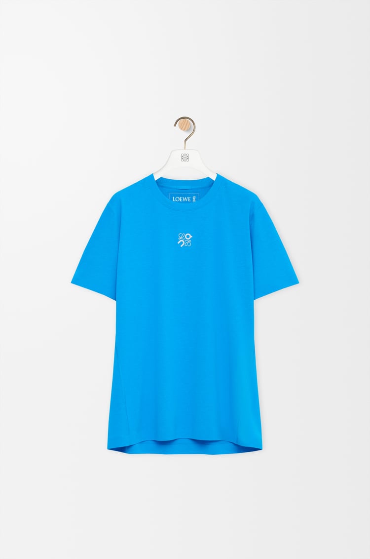 LOEWE Camiseta deportiva en tejido técnico Azul