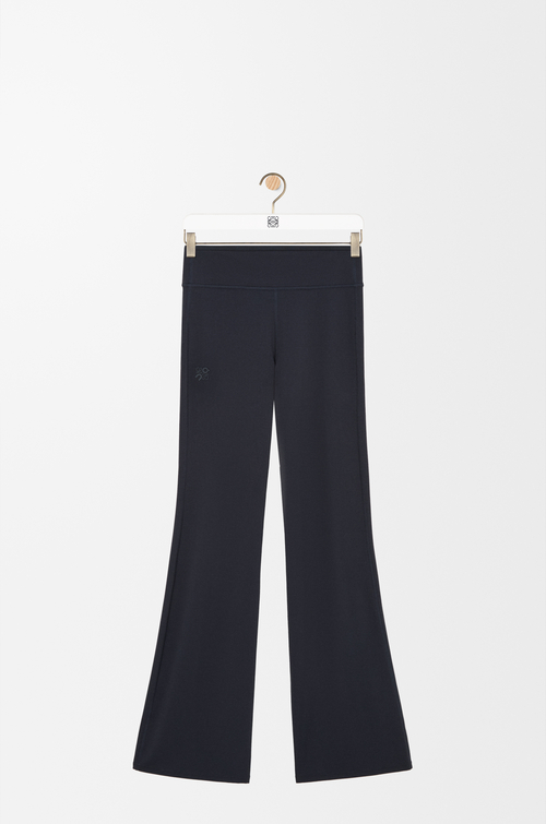 LOEWE Bootleg trousers in stretch jersey Black