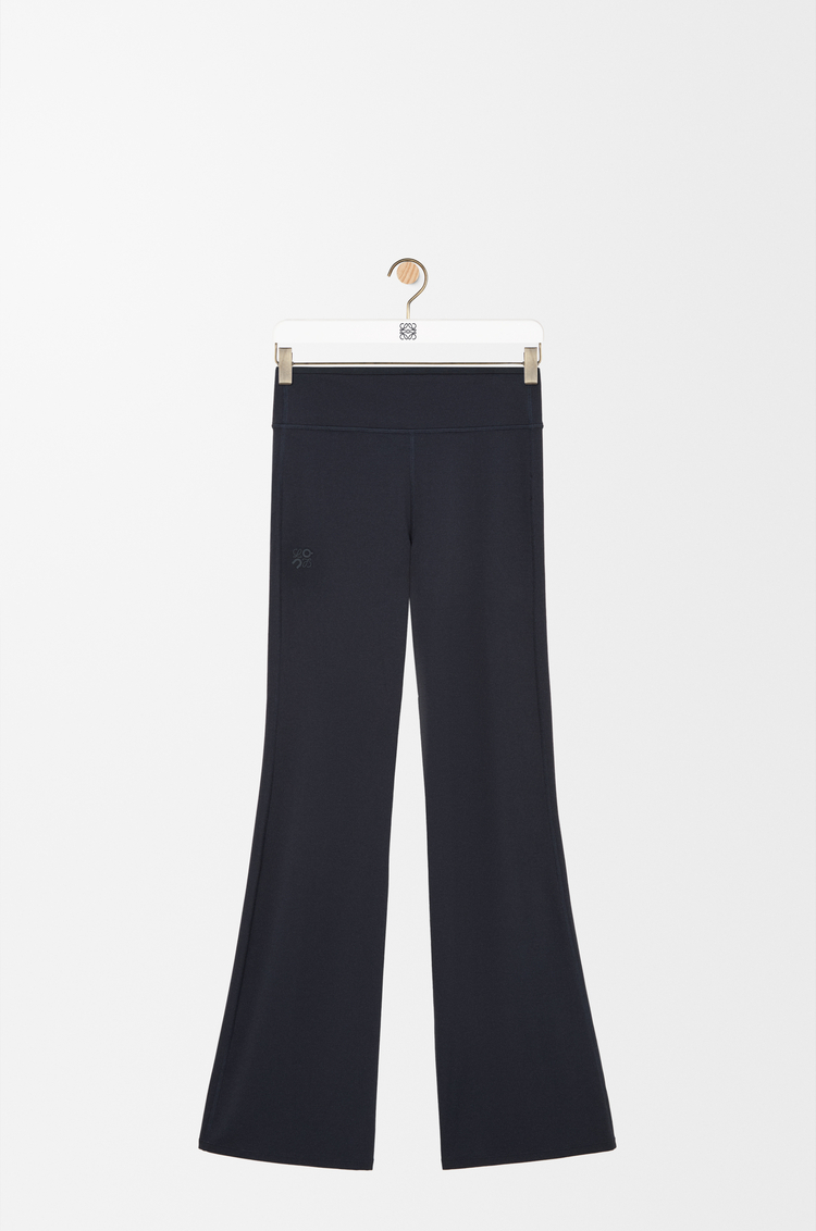 LOEWE Bootleg trousers in stretch jersey Black