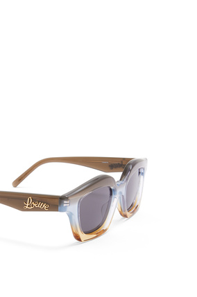 LOEWE Small browline sunglasses in acetate Gradient Grey/Pale Blue plp_rd