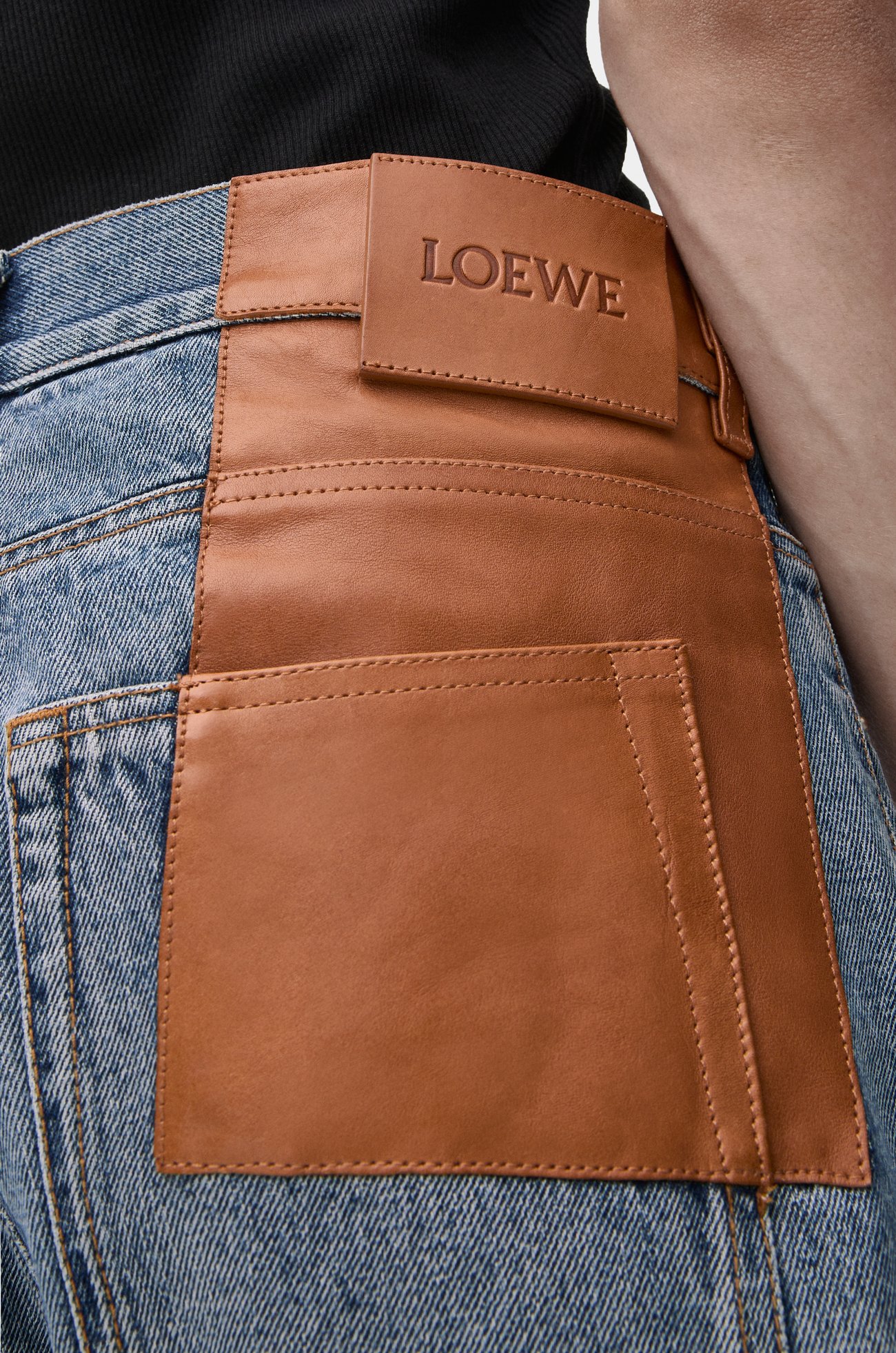 LOEWE 单宁布直筒牛仔裤 蓝色 plp_rd