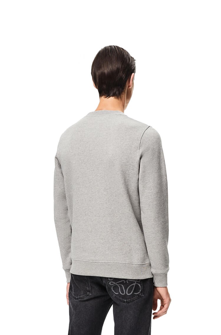 LOEWE LOEWE Anagram embroidered sweatshirt in cotton Grey Melange