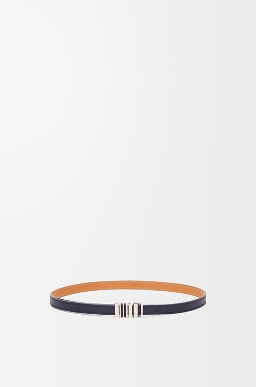 LOEWE Cinturón gráfico LOEWE en piel de ternera Azul Abismo/Paladio plp_rd