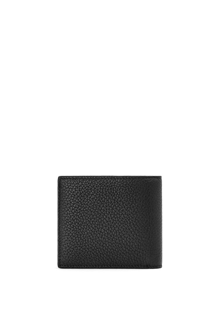 LOEWE Brand bifold wallet in grained calfskin Black