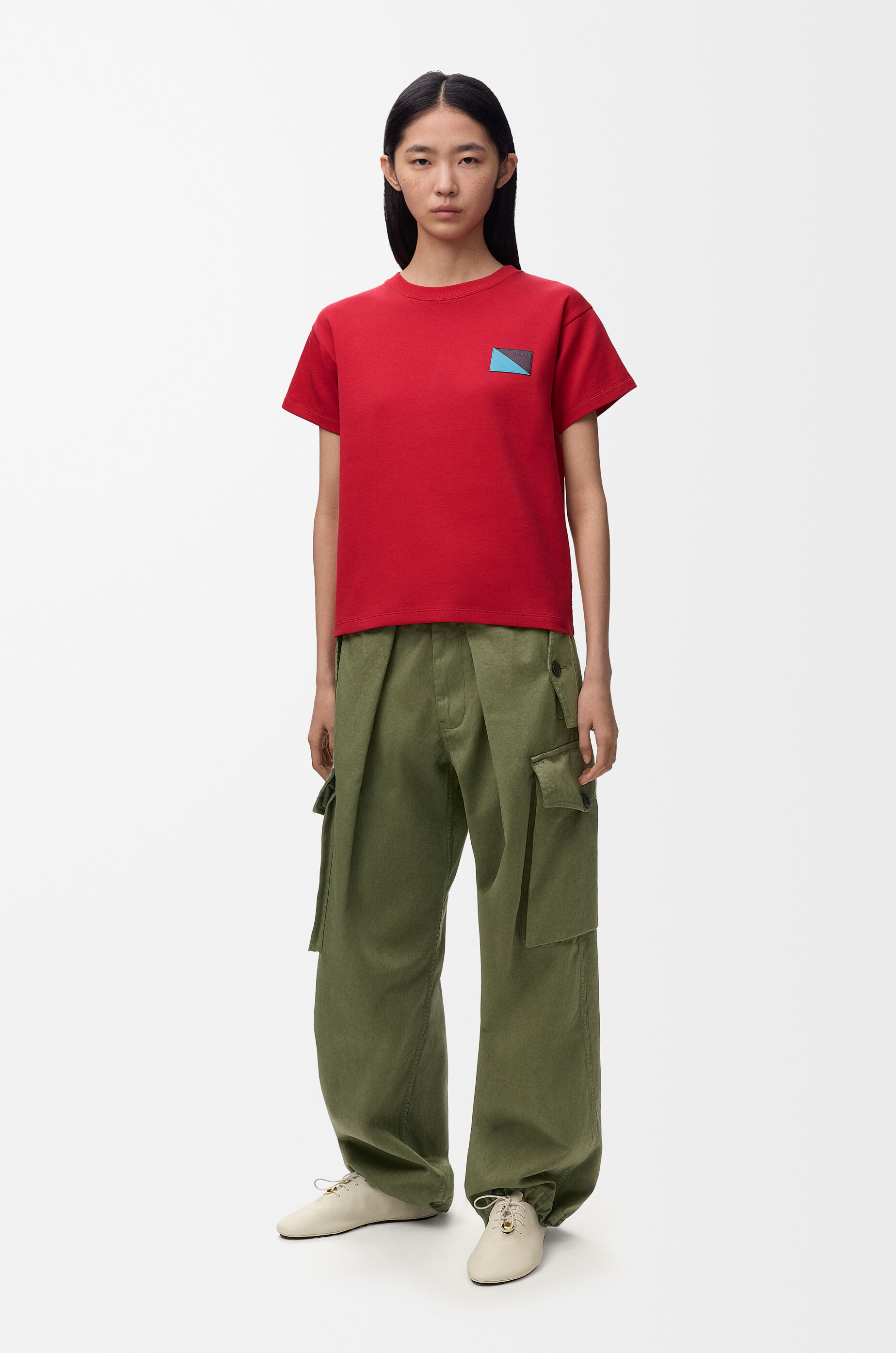T-shirt in cotton blend Red - LOEWE USA Official Website