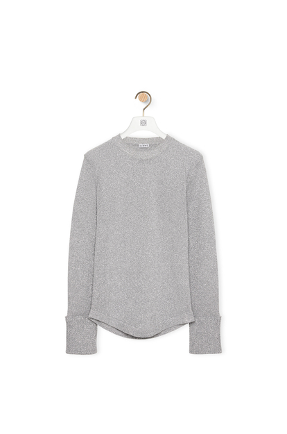 LOEWE Sweater in lurex 銀色