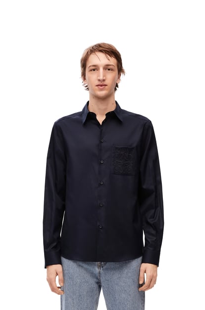 LOEWE Camisa en algodón Azul Oscuro plp_rd
