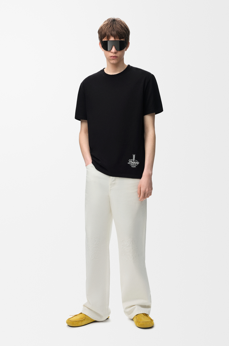 LOEWE Relaxed fit T-shirt in cotton Black/White
