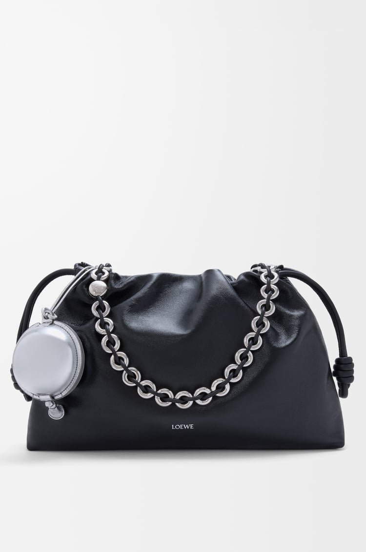 LOEWE 벌룬 파우치 - 나파 카프스킨 실버