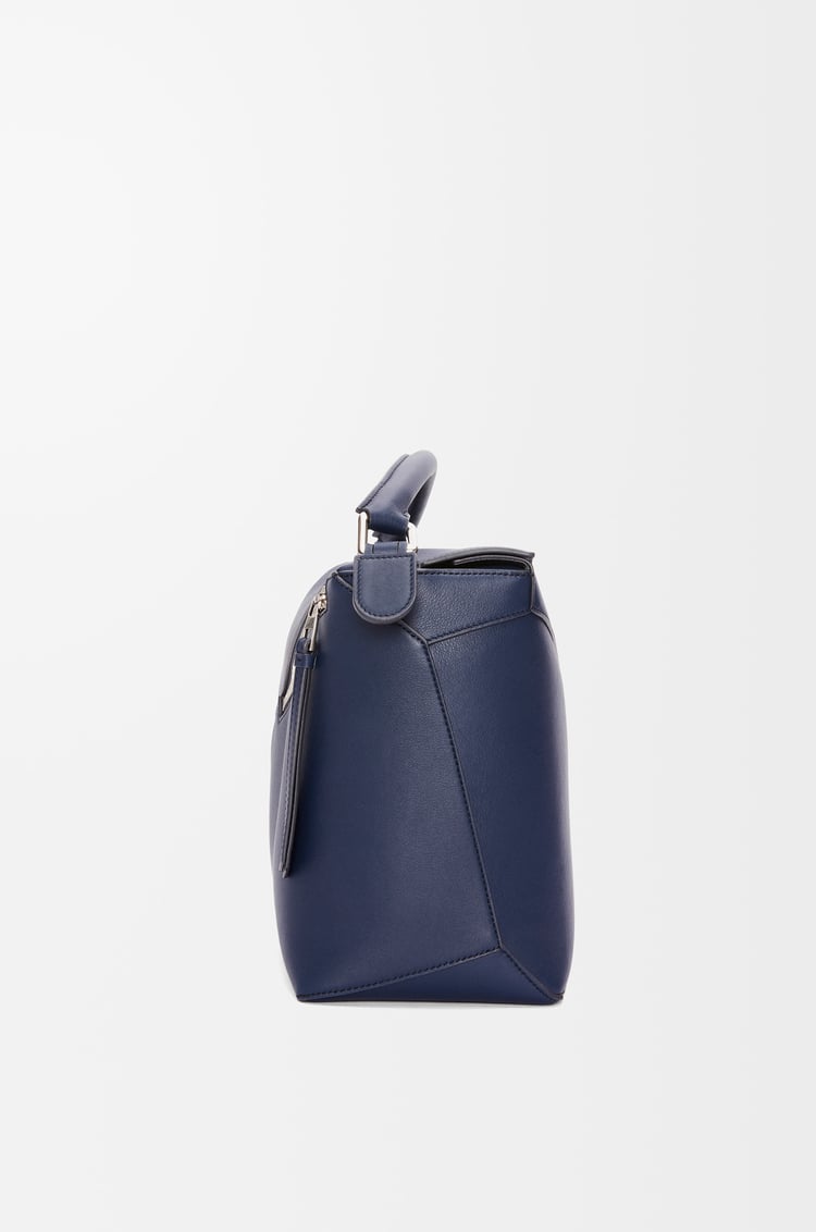 LOEWE Bolso Puzzle grande en piel de ternera Azul Abismo