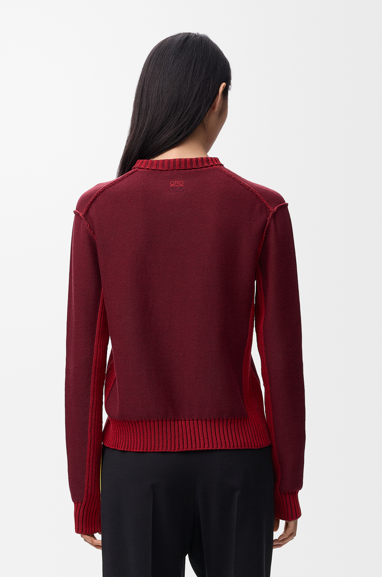 LOEWE セーター（コットン&ウール） Burgundy/red