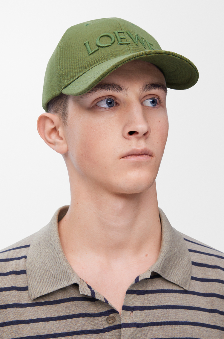LOEWE Gorra LOEWE en lona Verde Salvia