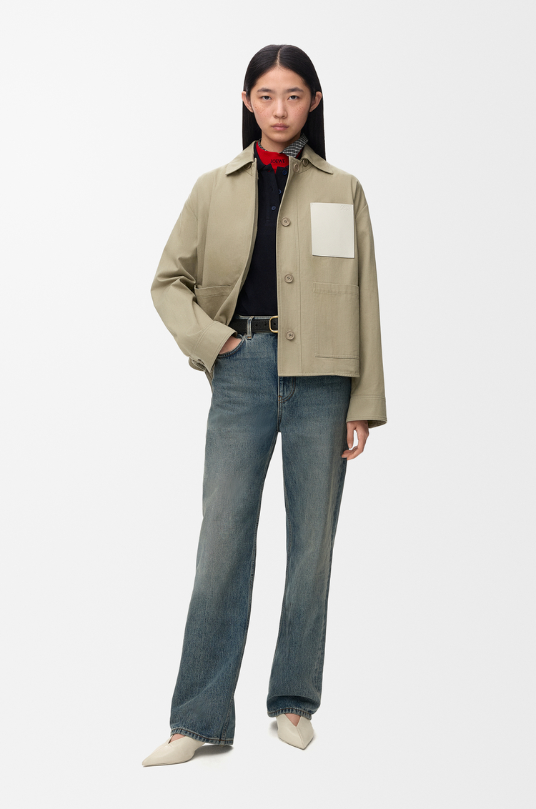 LOEWE Workwear-Jacke aus Baumwolle Helles Salbei