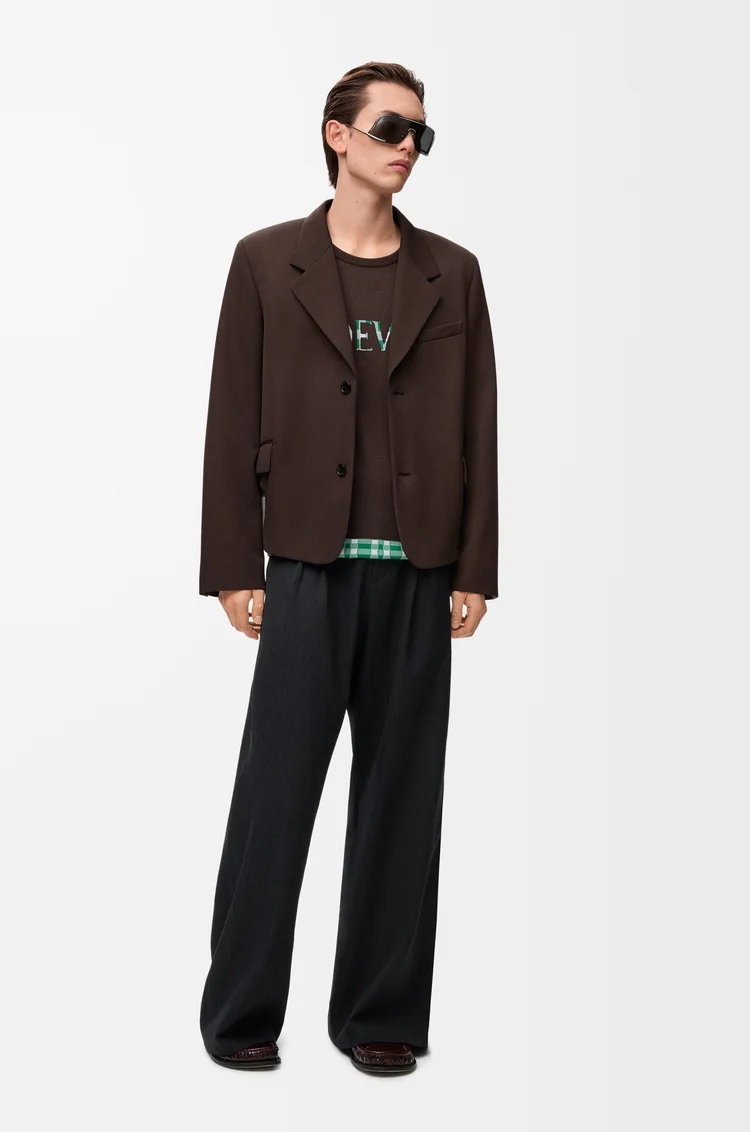 LOEWE Chaqueta en lana Marrón
