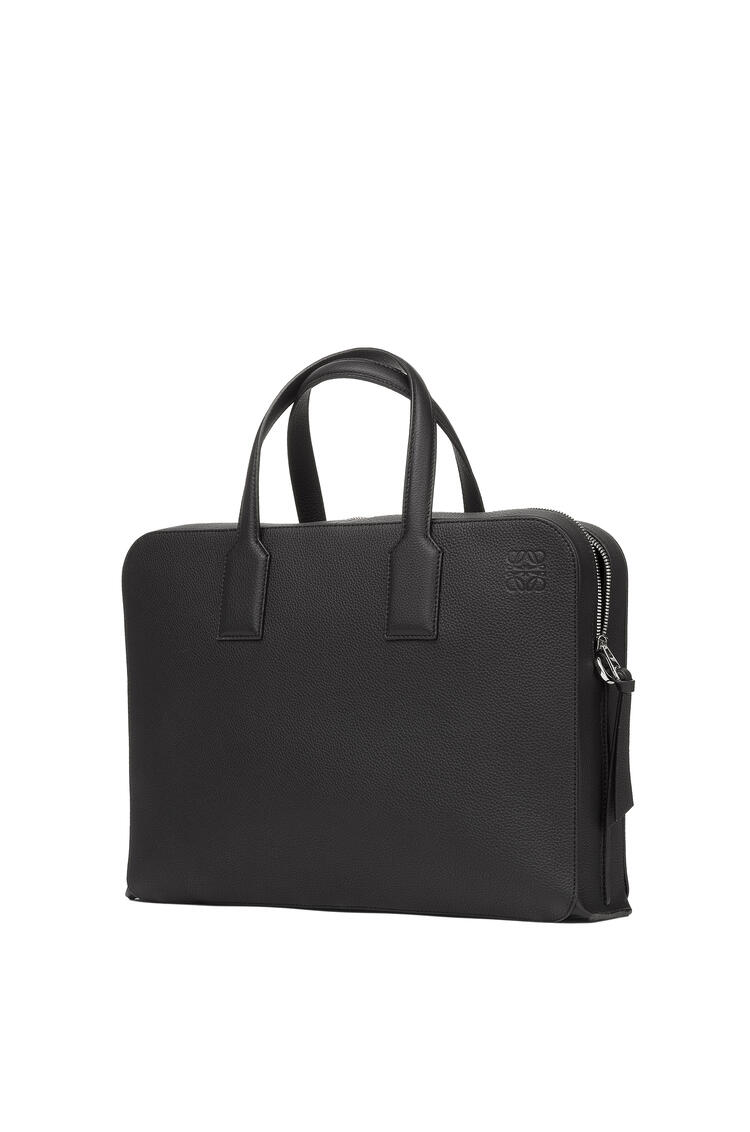 LOEWE Goya thin briefcase in soft grained calfskin Black pdp_rd