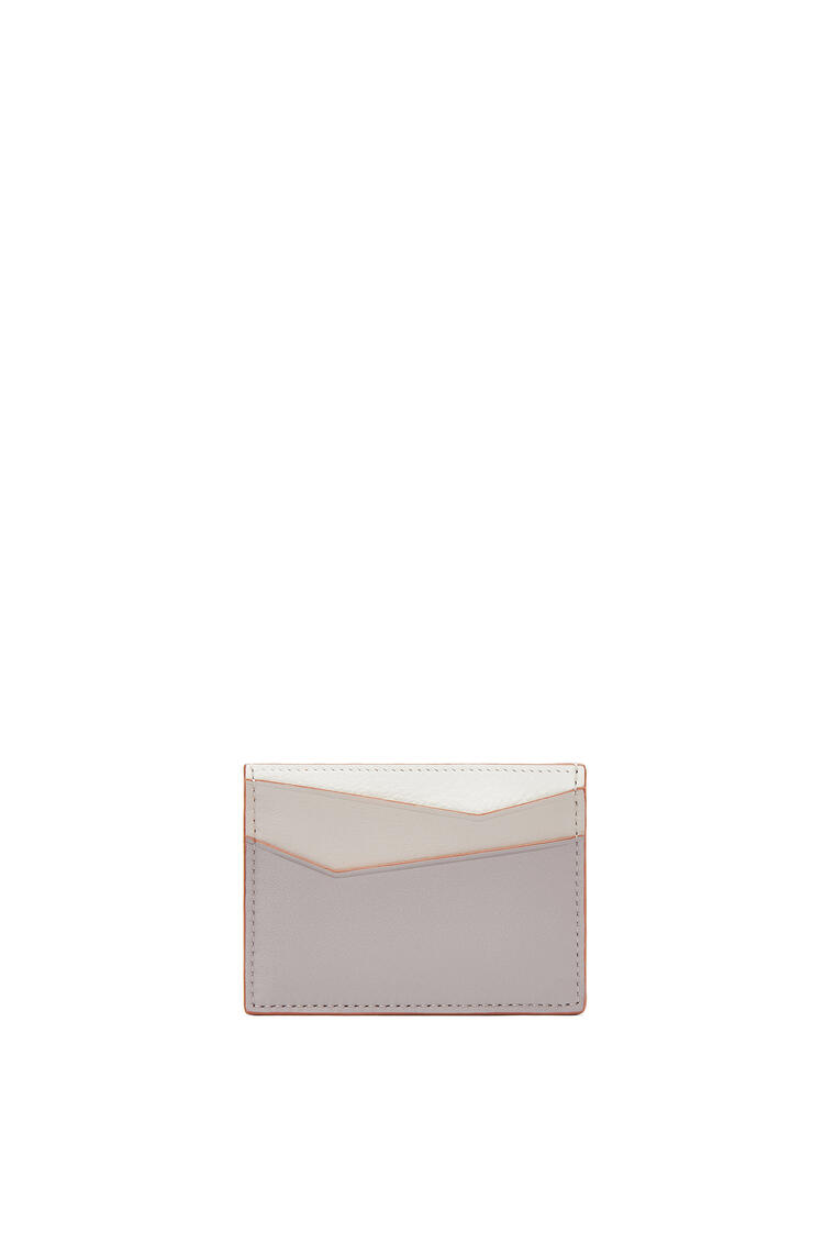 LOEWE Puzzle plain cardholder in classic calfskin Ghost/Soft White