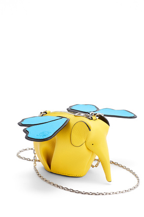 LOEWE Elephant Wings Pouch in classic calfskin Yellow plp_rd